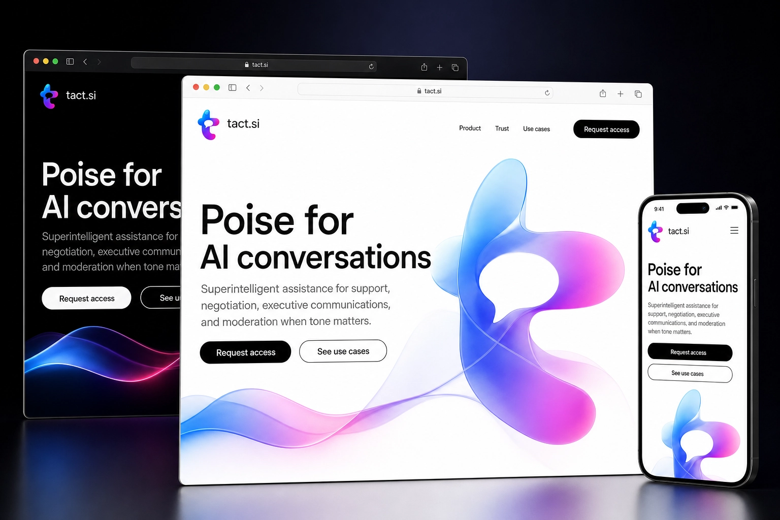 tact.si website concept preview