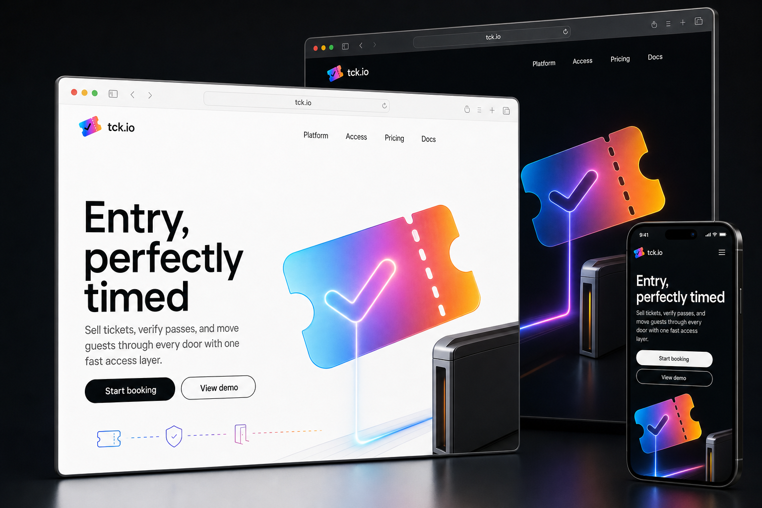tck.io website concept preview