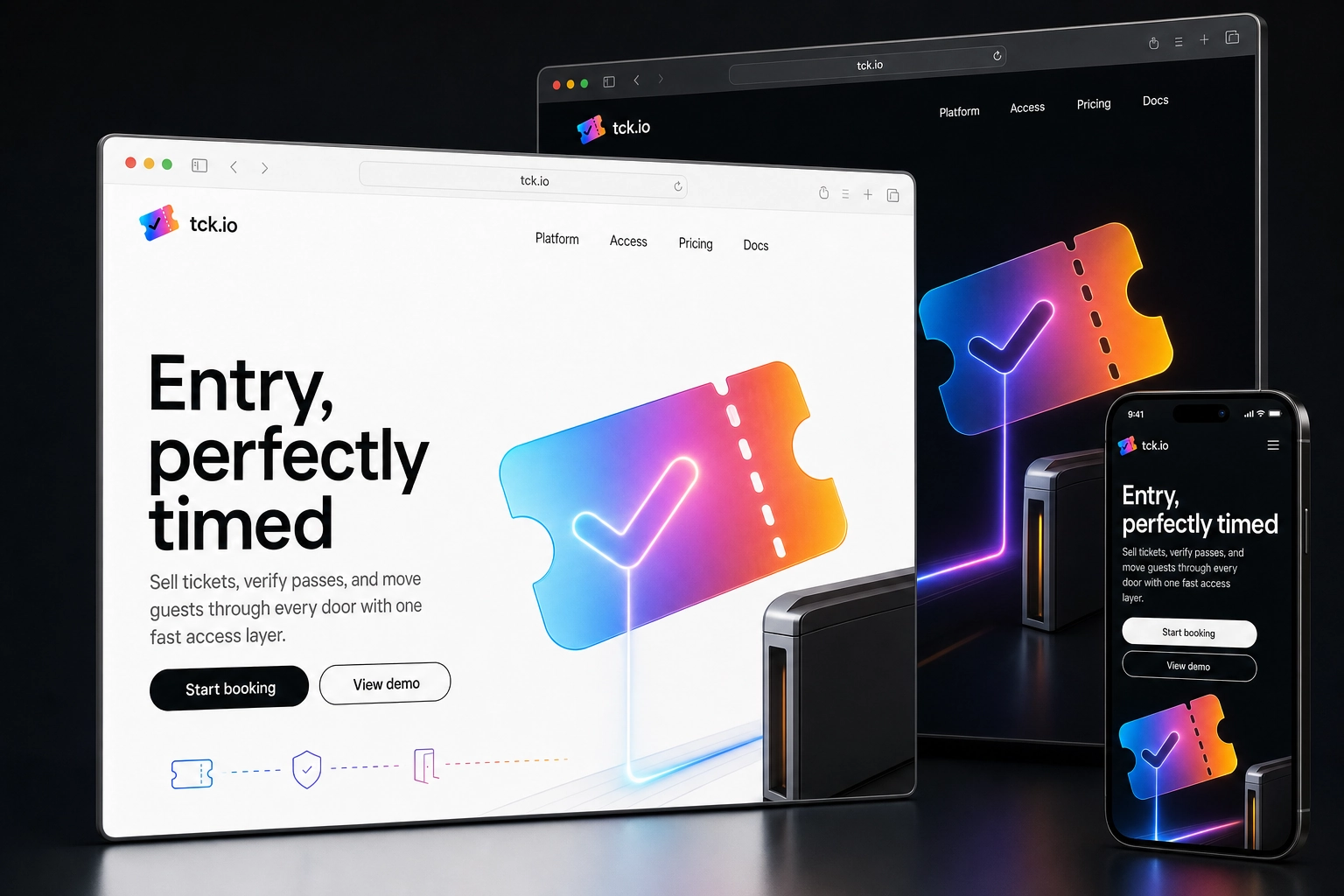tck.io website concept preview