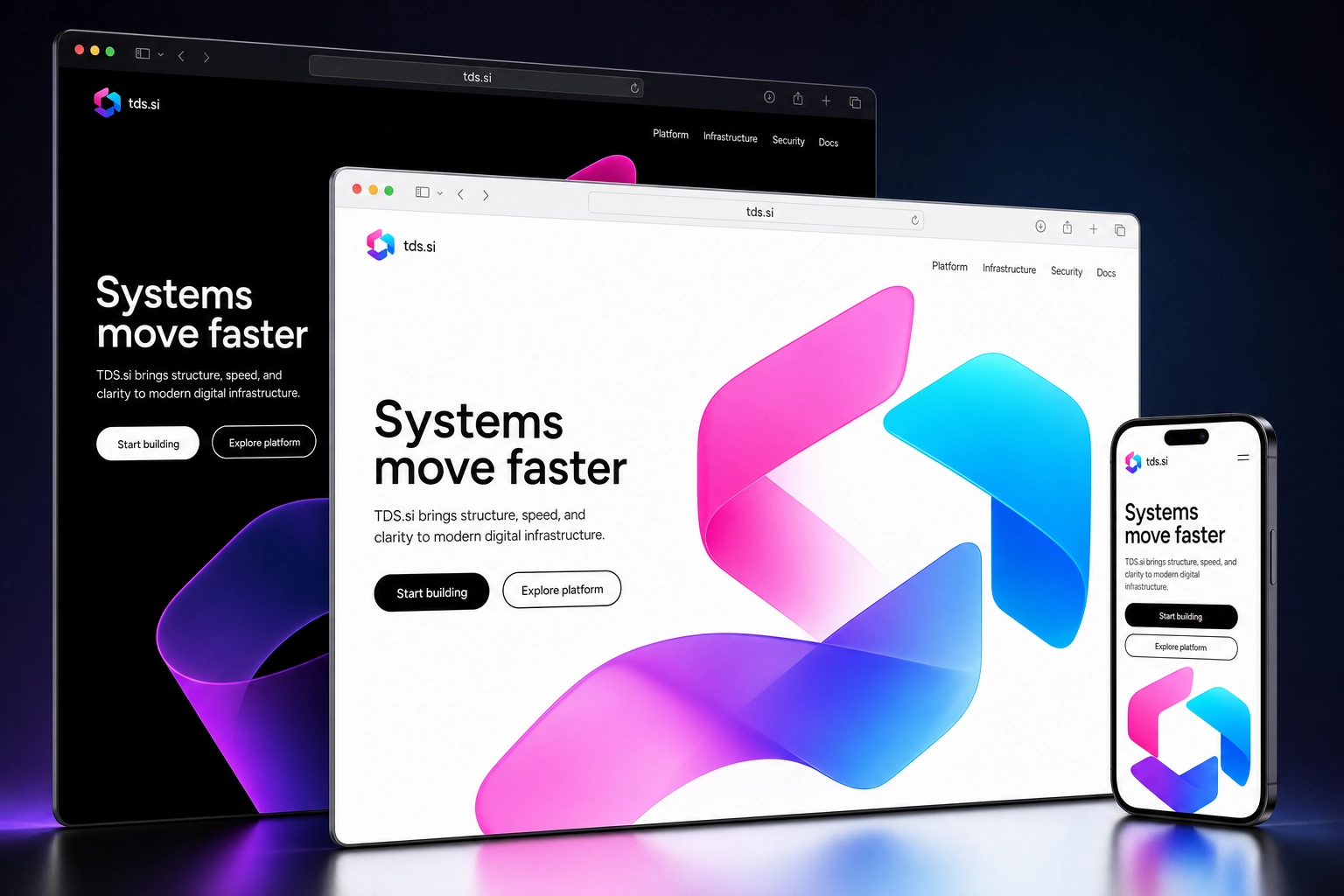 tds.si website concept preview
