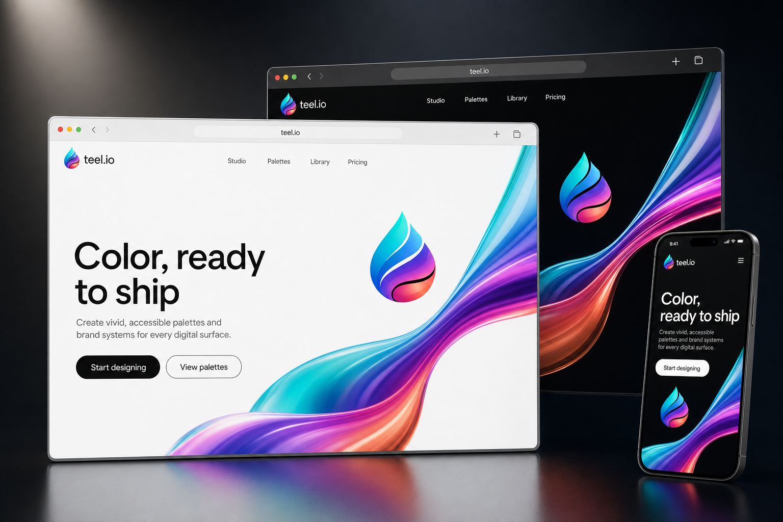 teel.io website concept preview