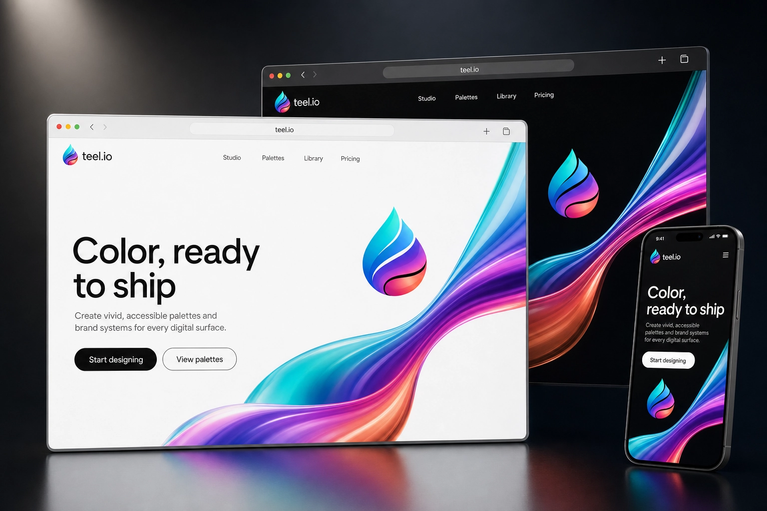 teel.io website concept preview