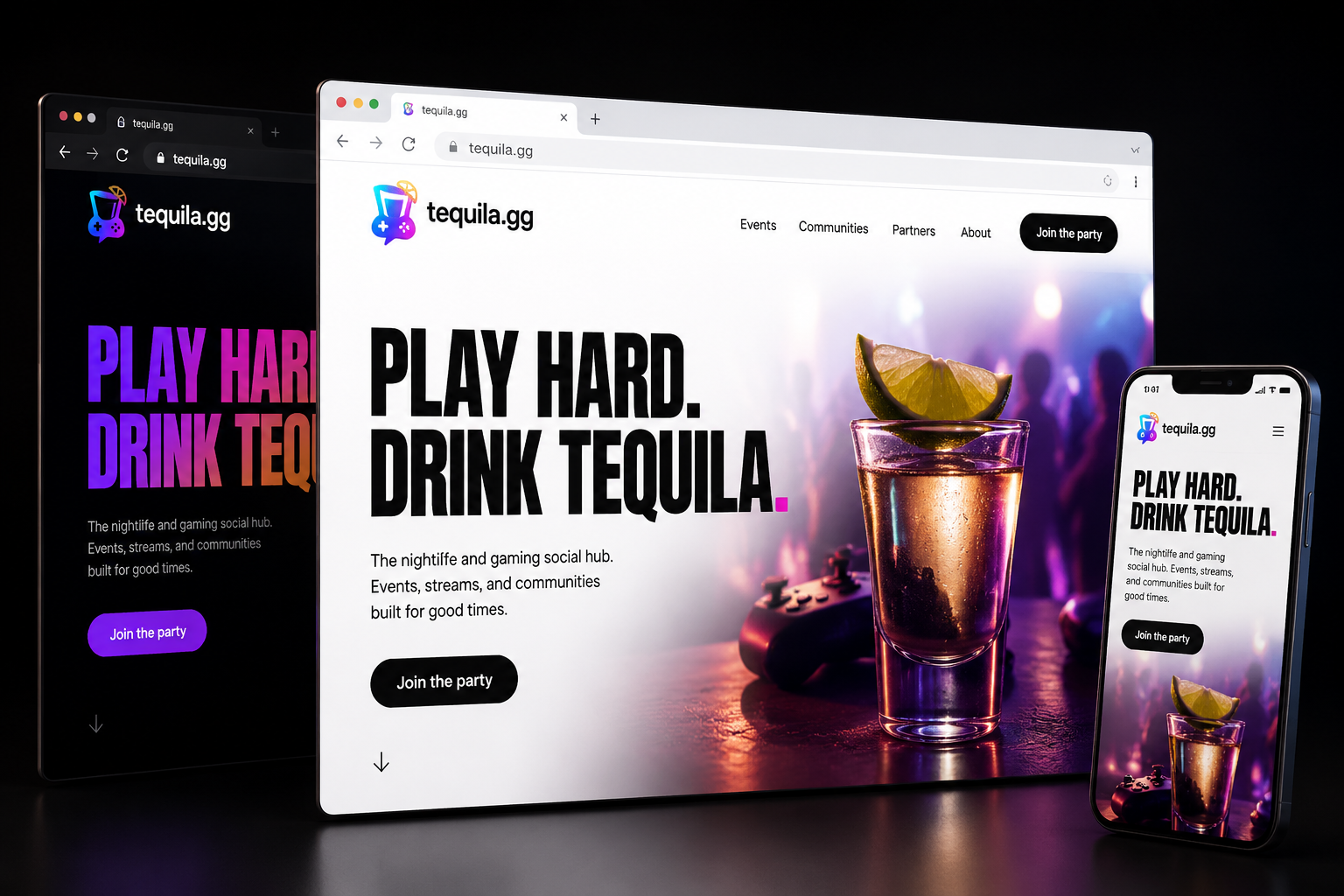 tequila.gg website concept preview