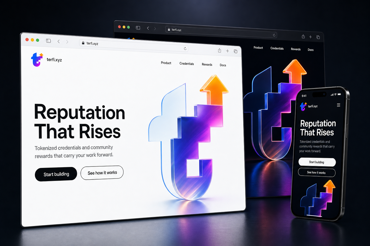terfi.xyz website concept preview enlarged