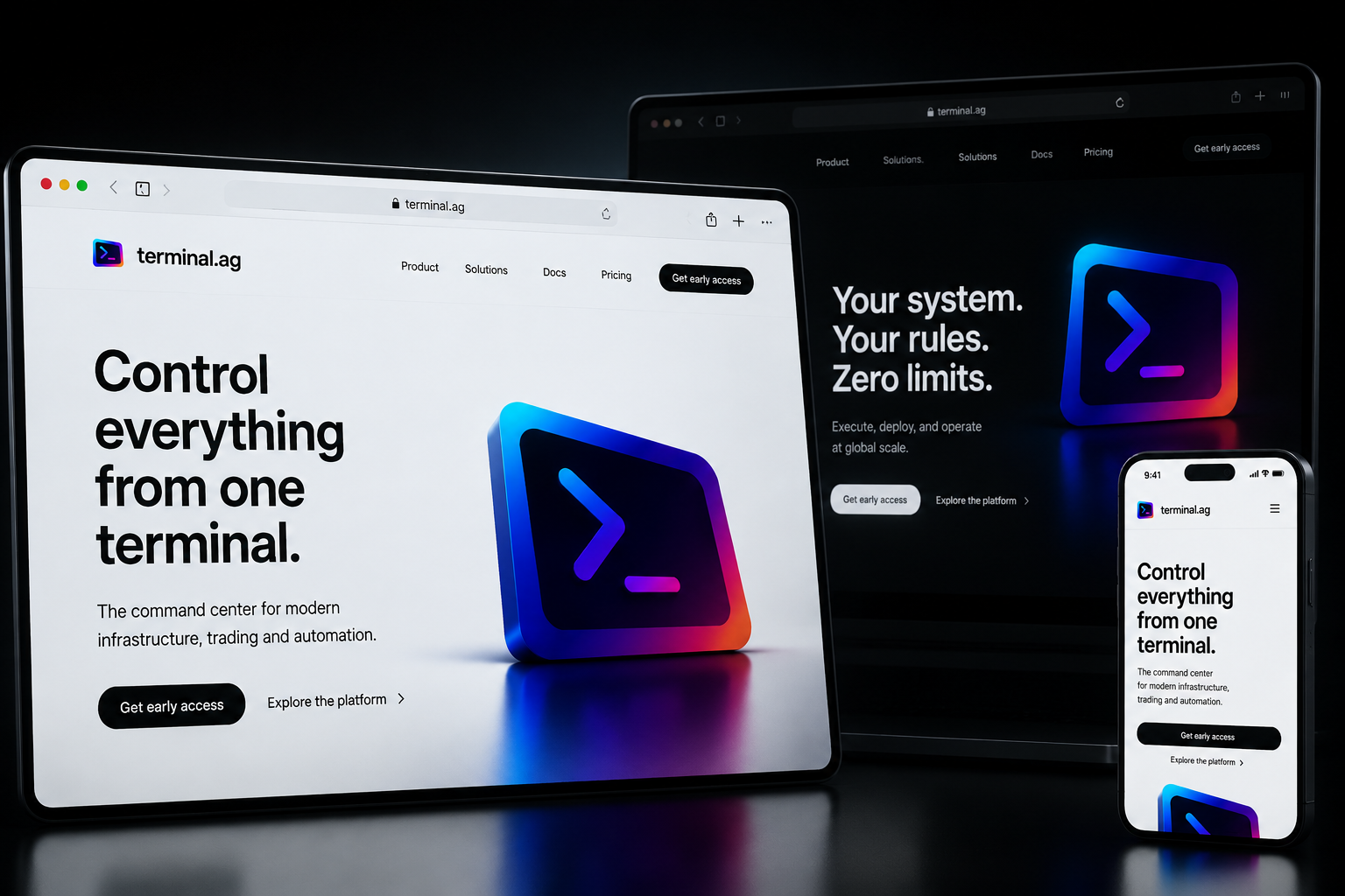 terminal.ag website concept preview