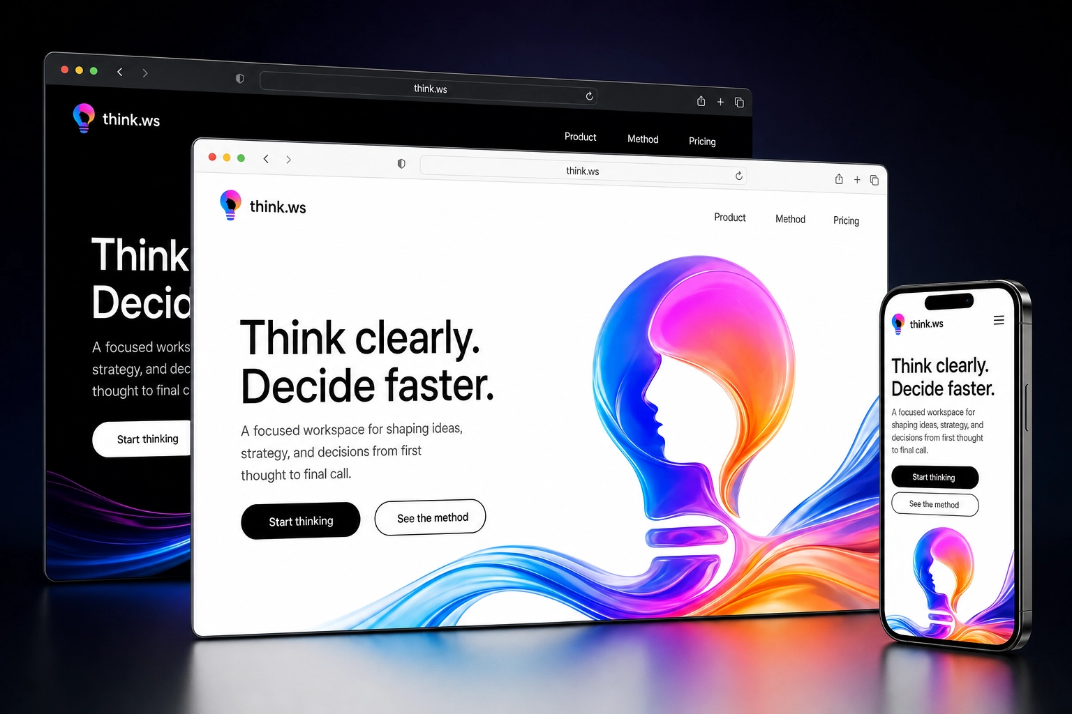 think.ws website concept preview