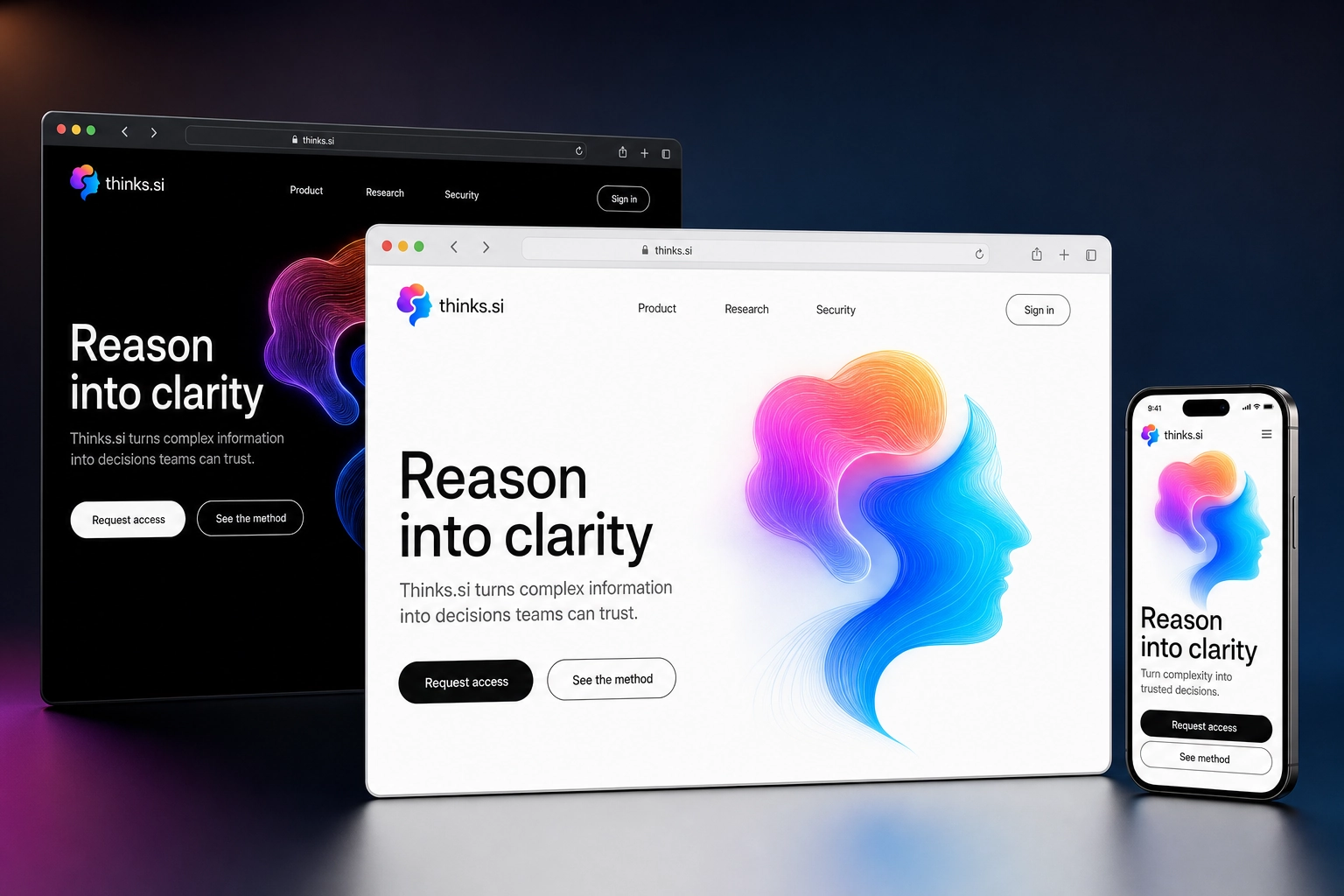thinks.si website concept preview