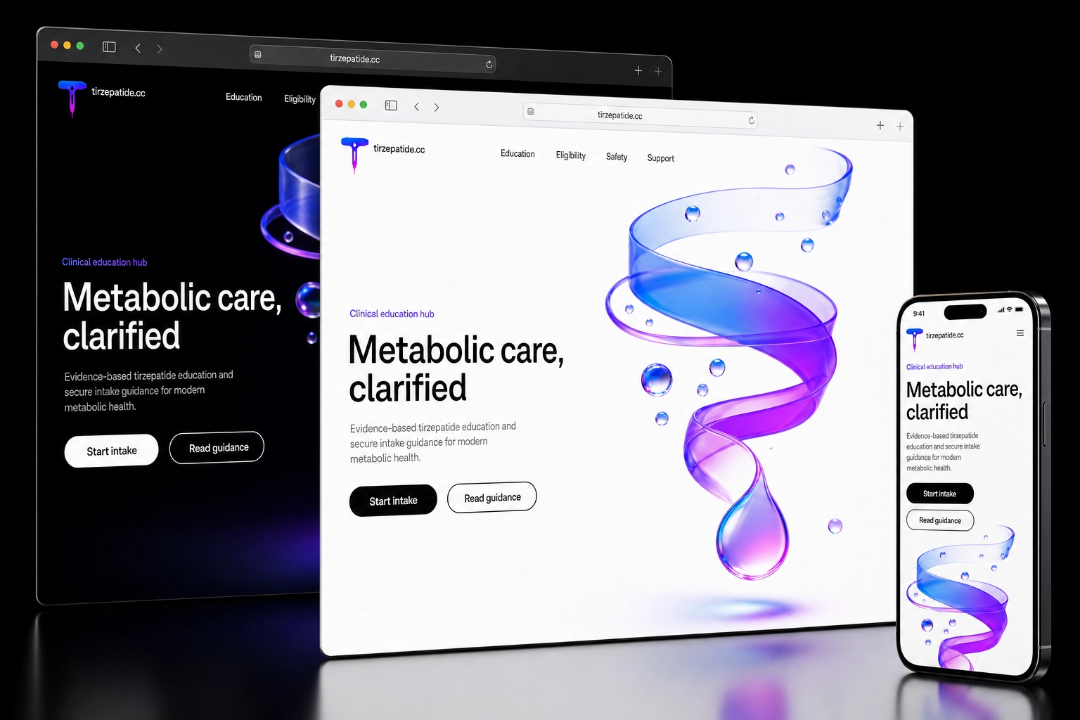 tirzepatide.cc website concept preview