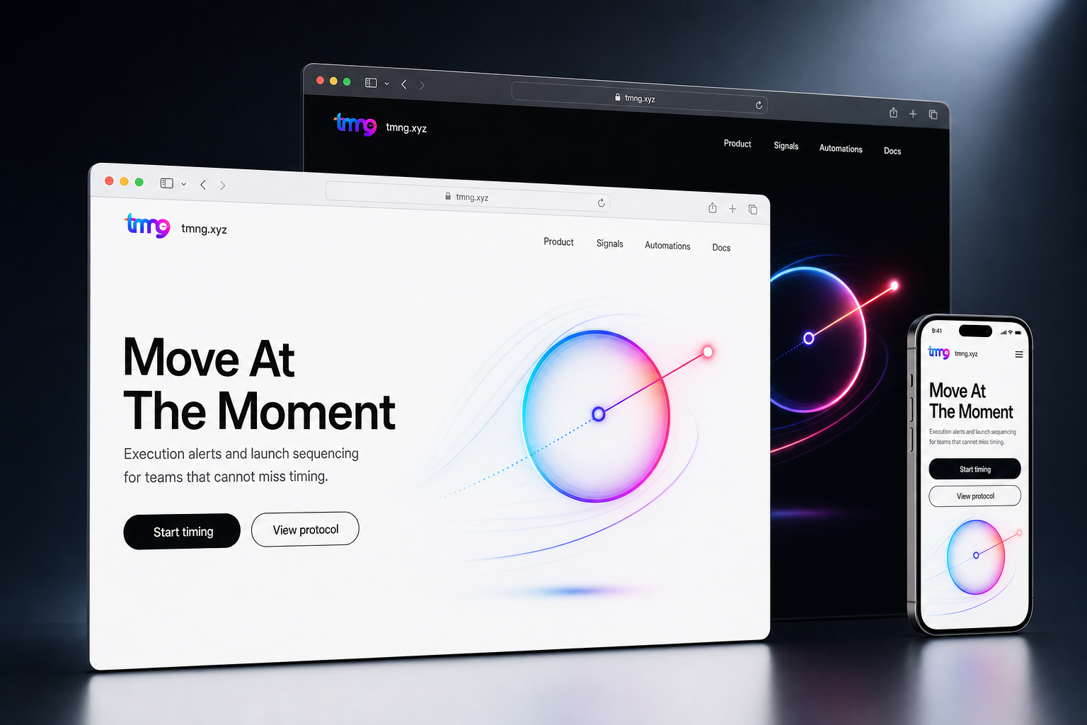 tmng.xyz website concept preview