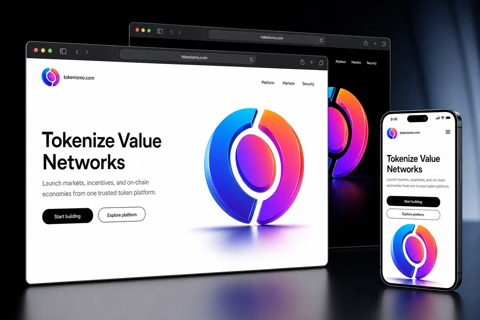 tokenismo.com website concept preview