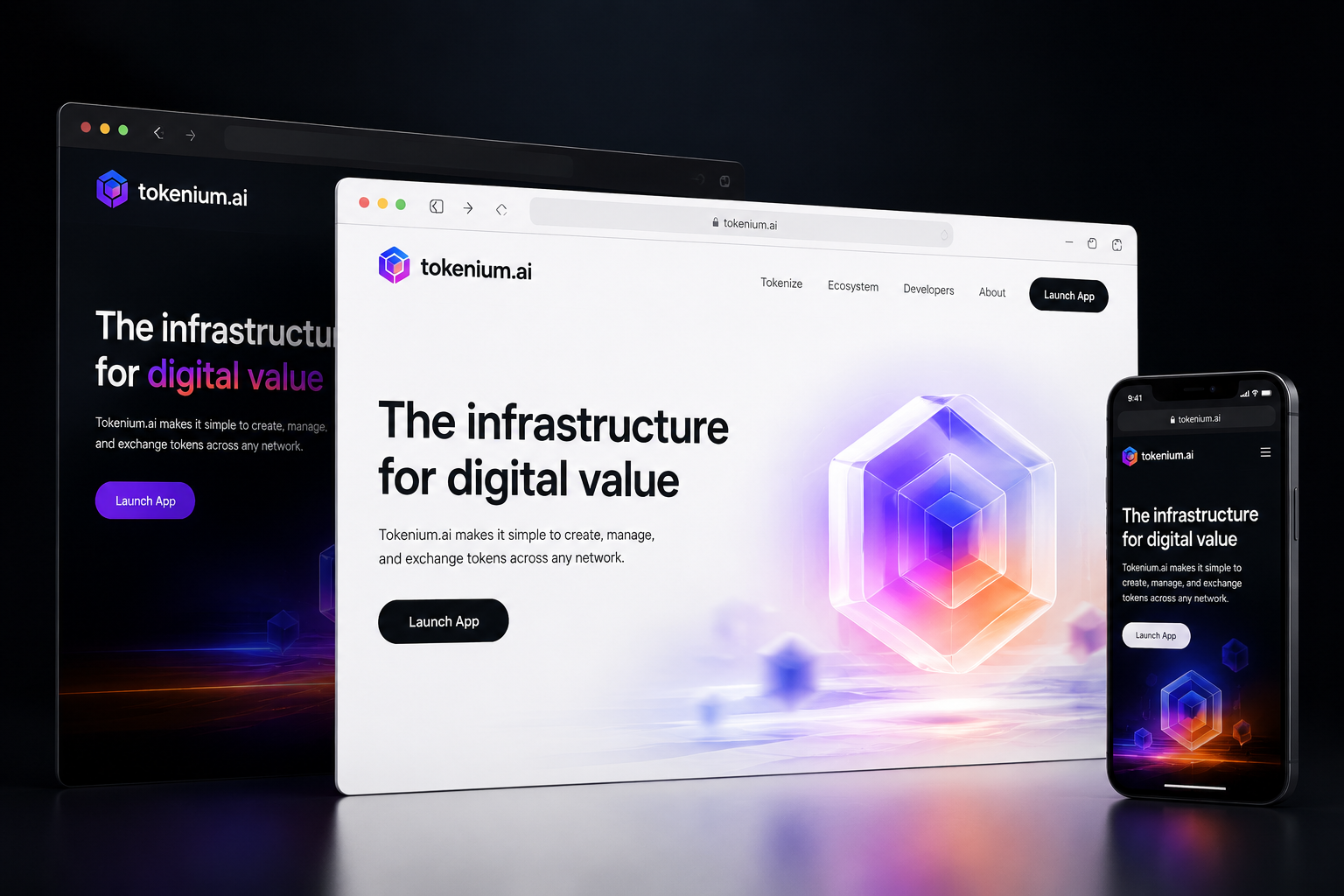 tokenium.ai website concept preview