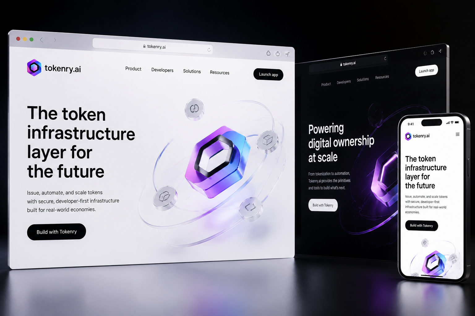 tokenry.ai website concept preview
