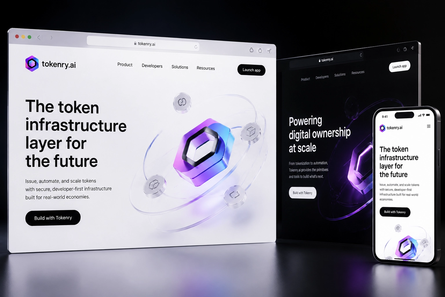 tokenry.ai website concept preview