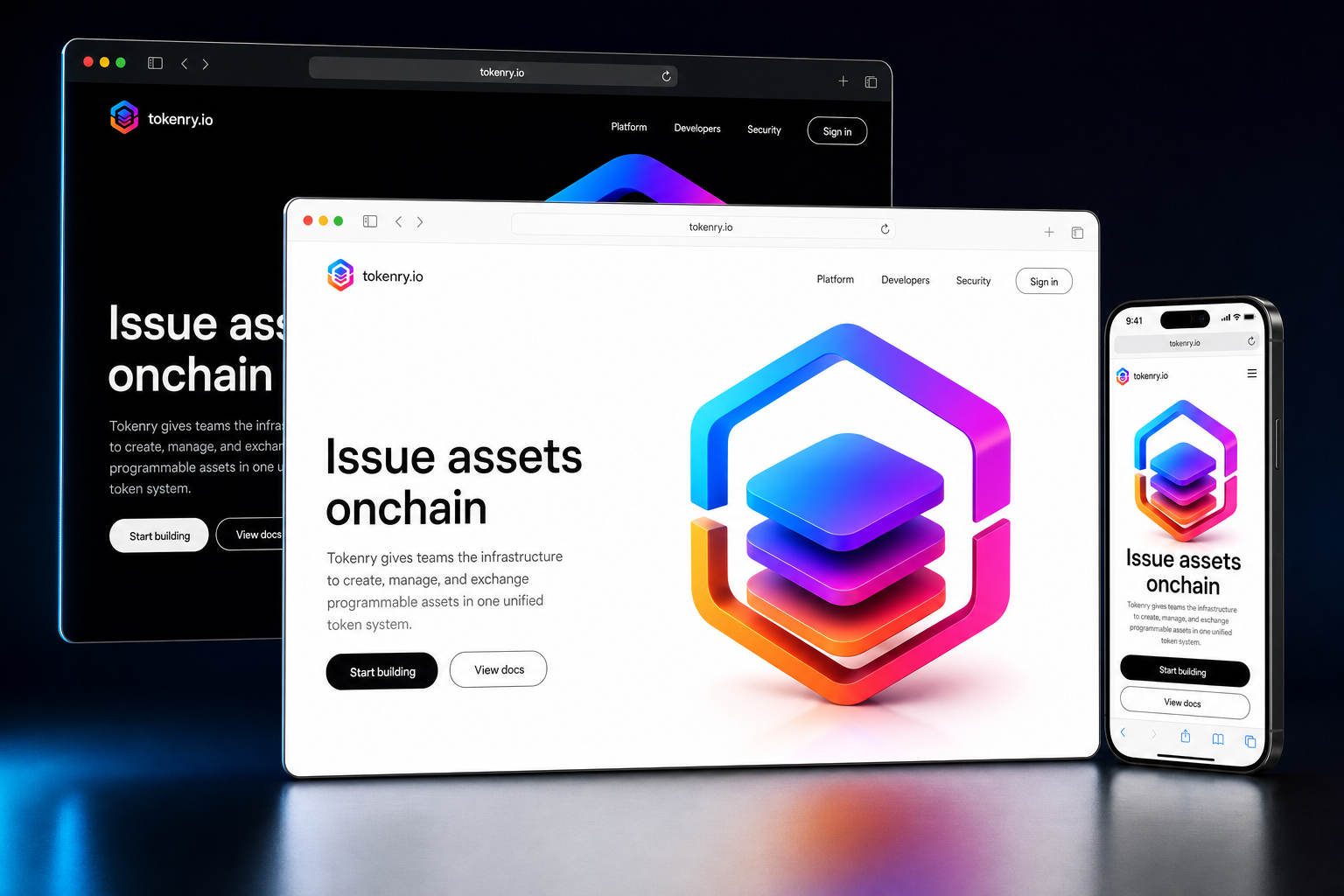 tokenry.io website concept preview