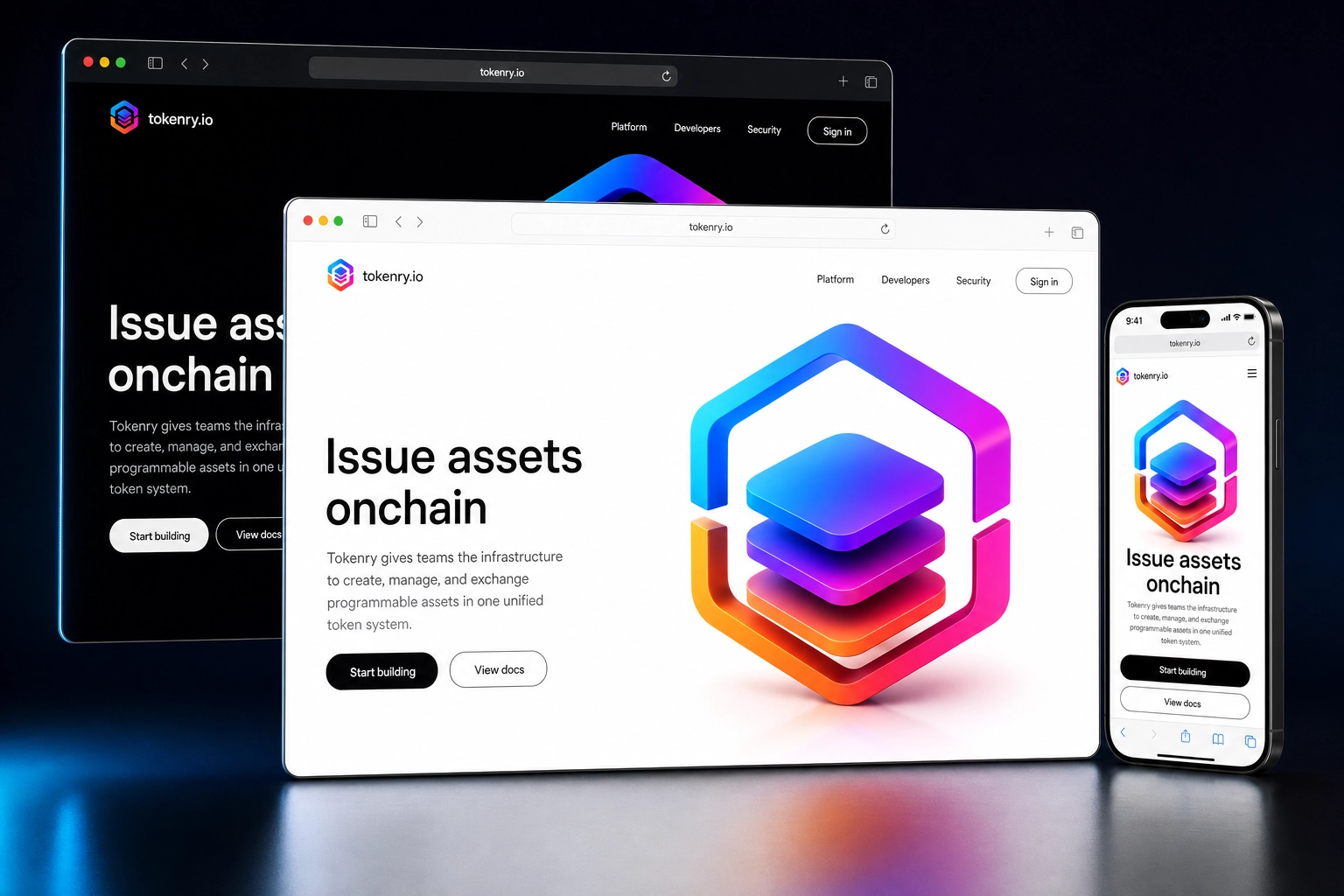 tokenry.io website concept preview