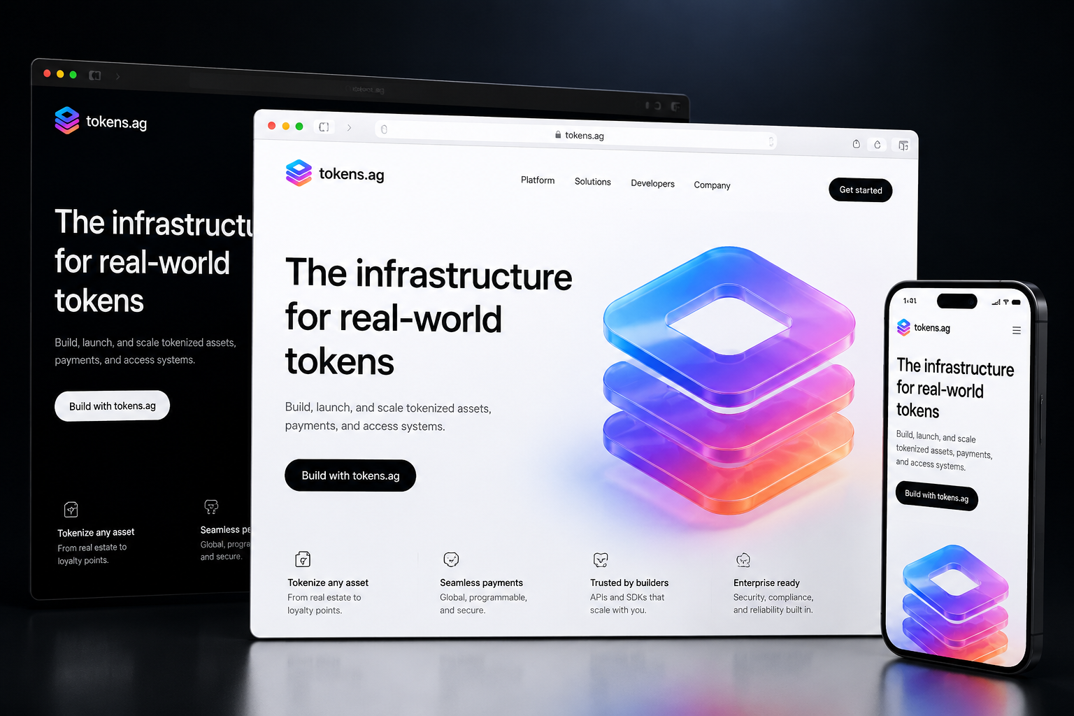 tokens.ag website concept preview