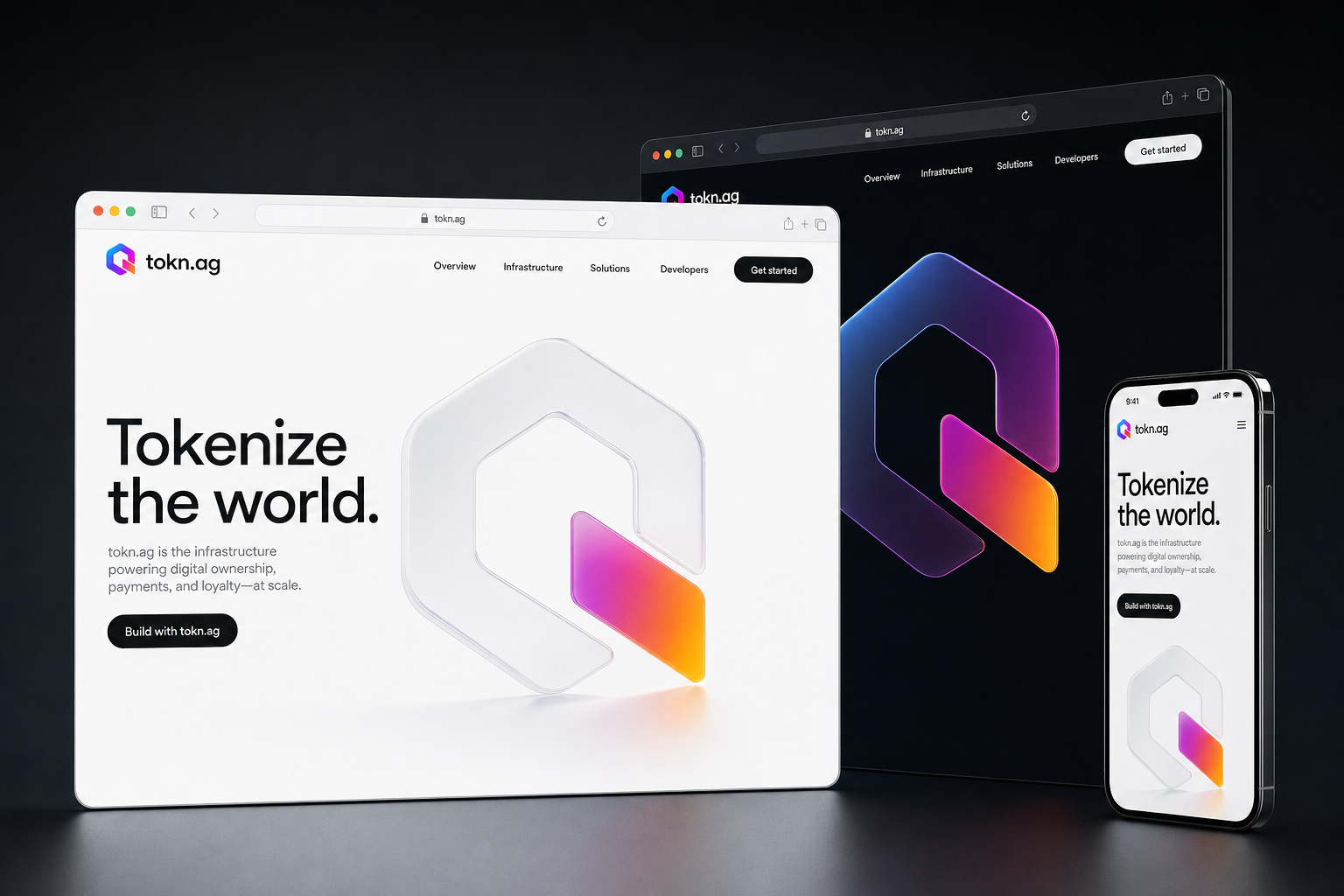 tokn.ag website concept preview