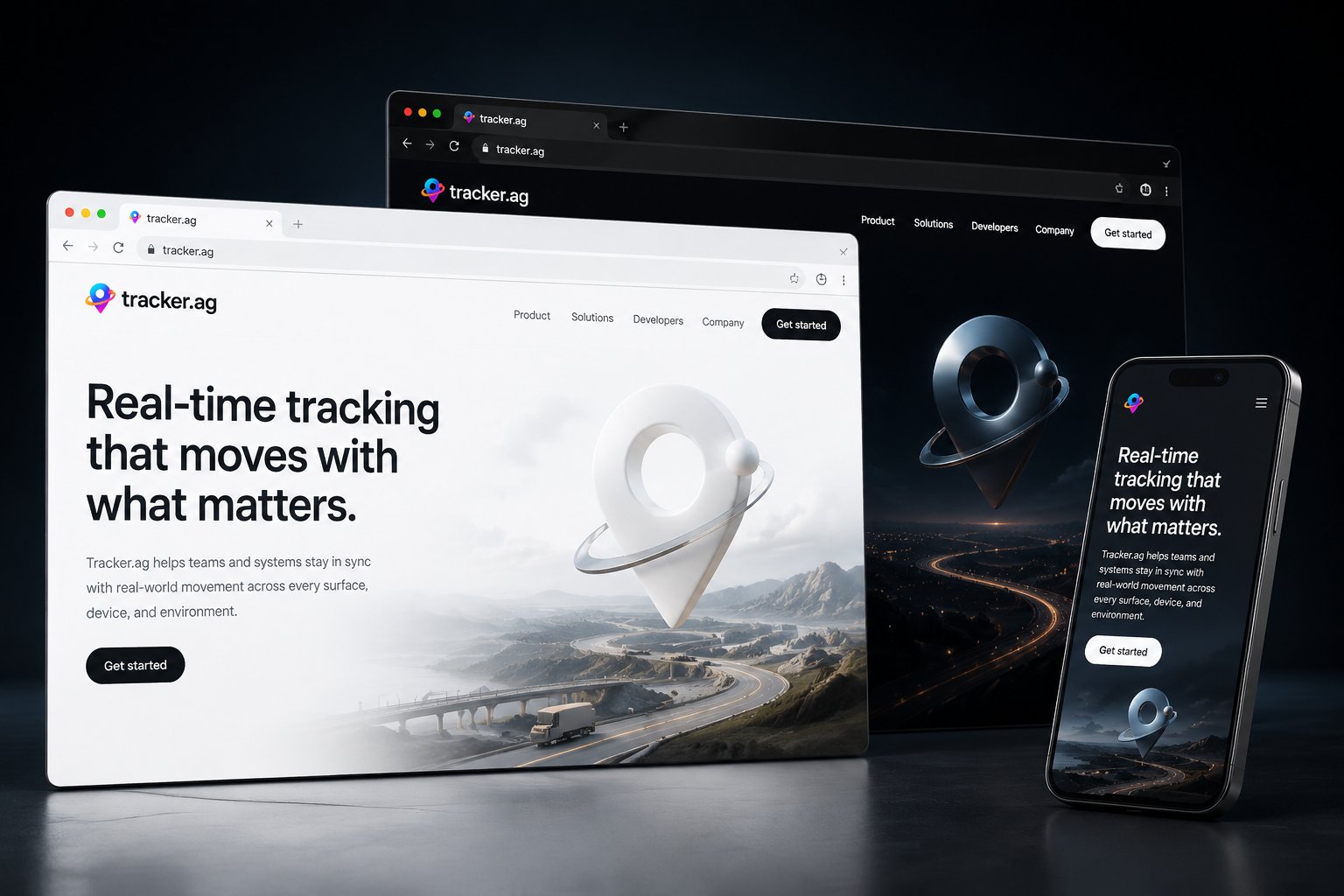 tracker.ag website concept preview