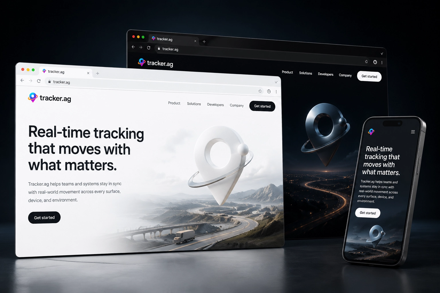 tracker.ag website concept preview