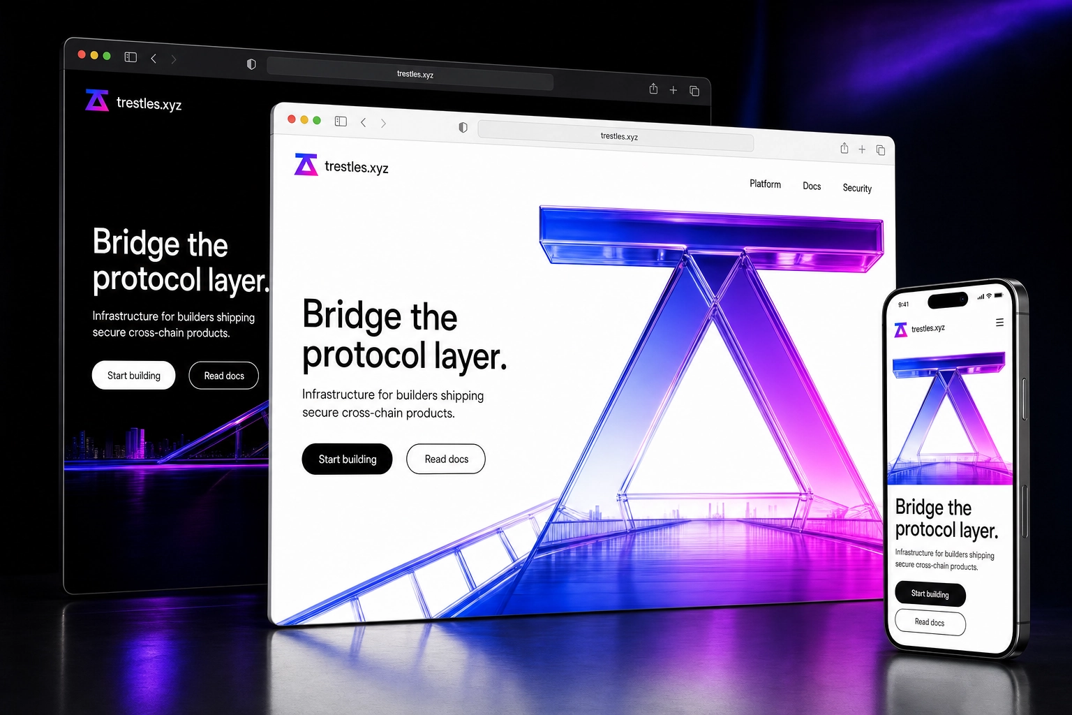 trestles.xyz website concept preview