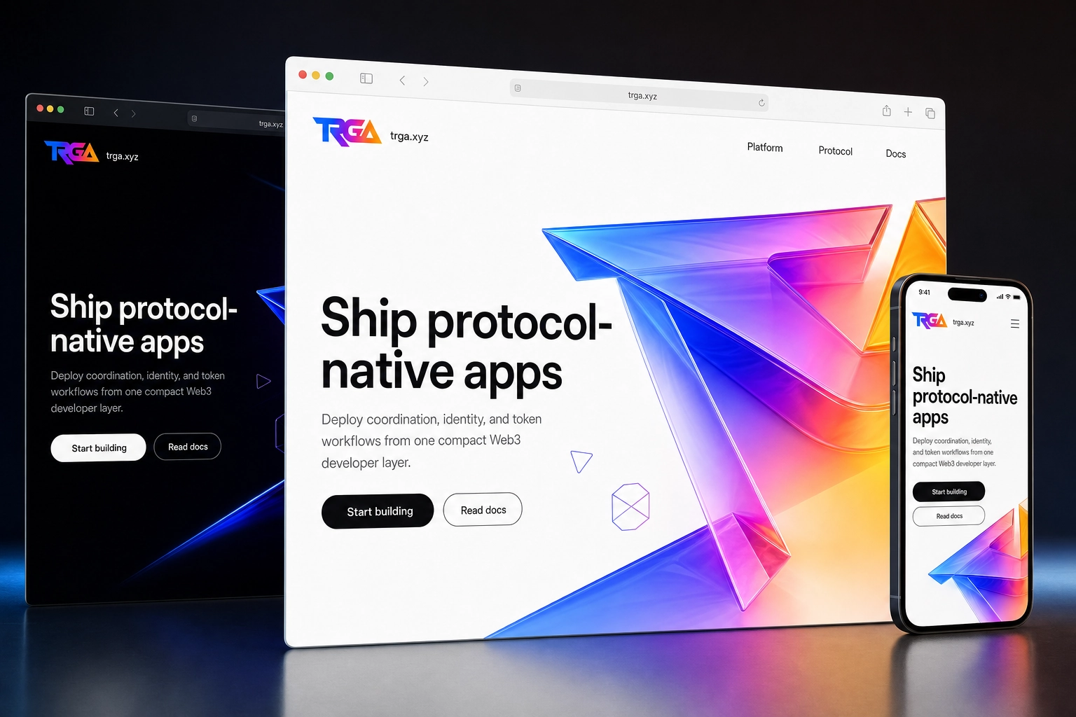 trga.xyz website concept preview