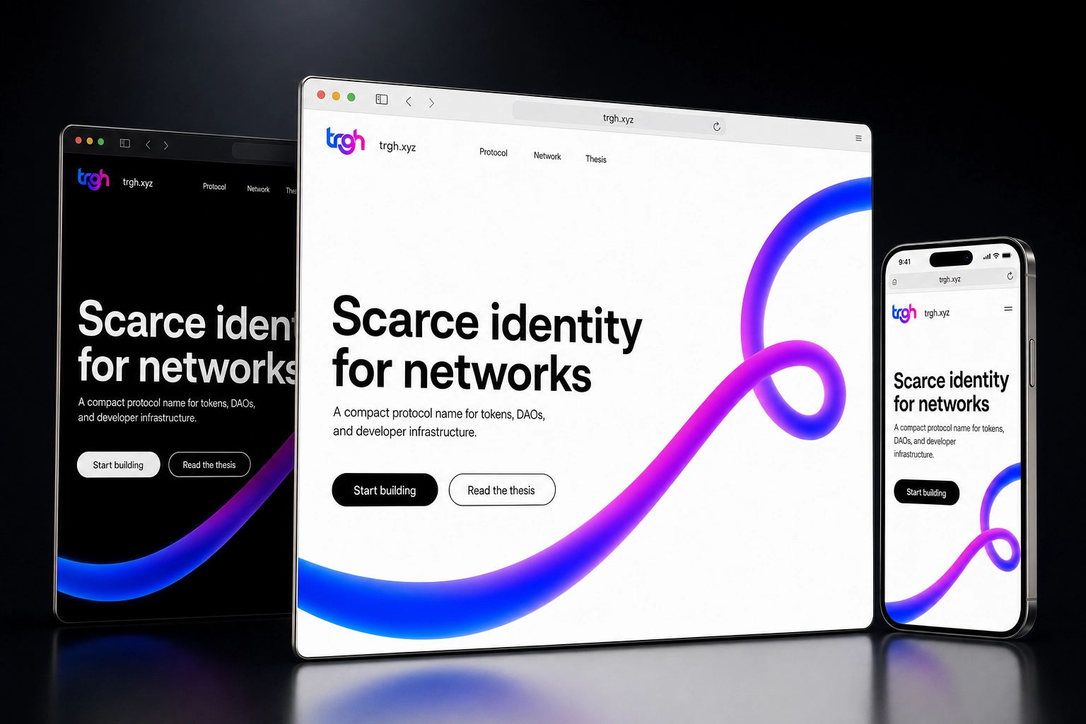 trgh.xyz website concept preview