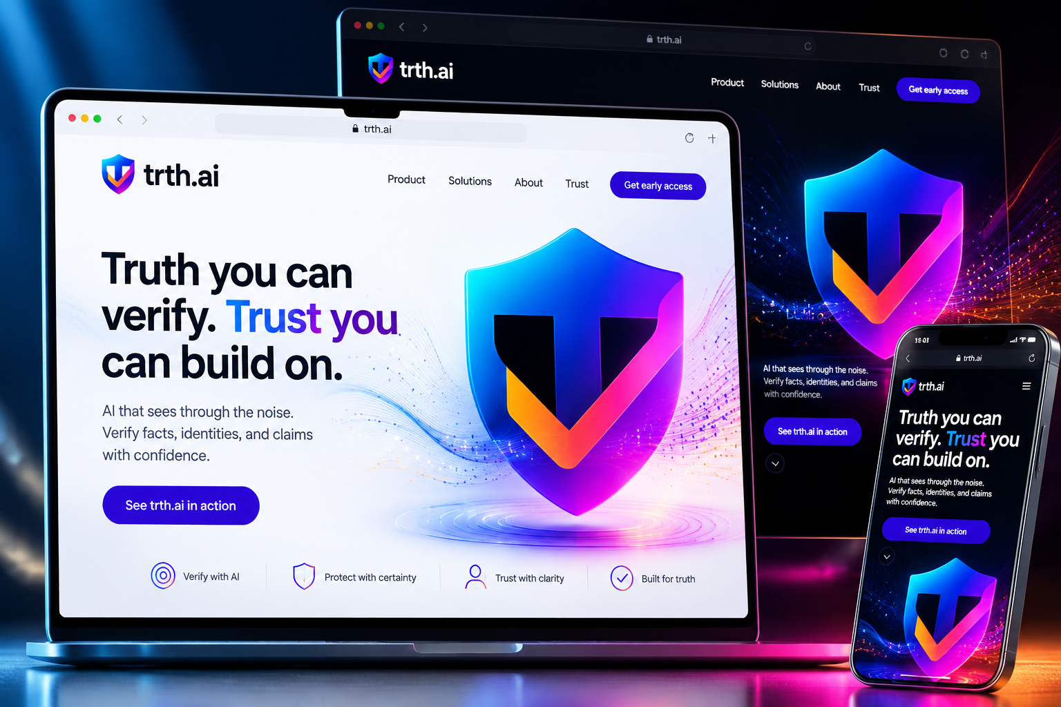 trth.ai website concept preview