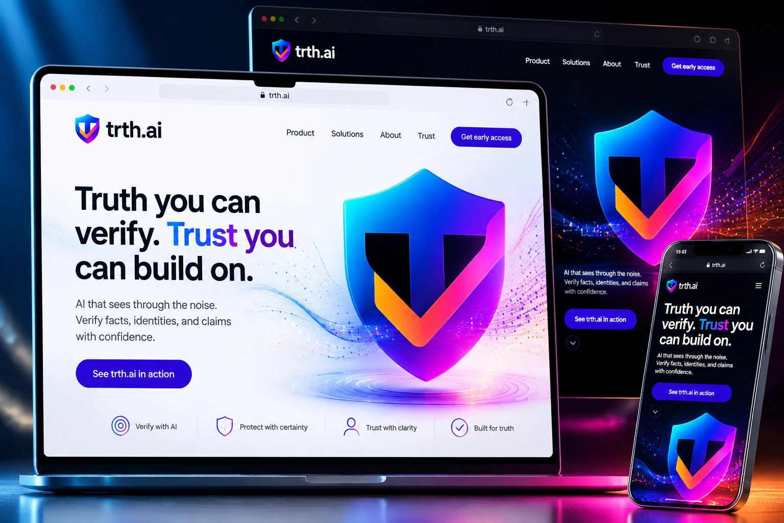 trth.ai website concept preview