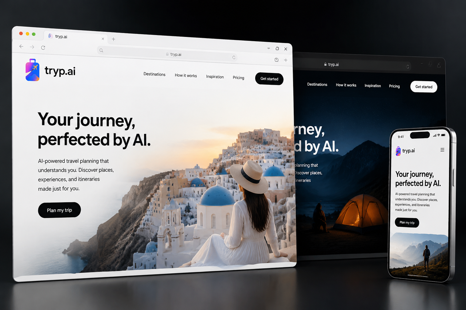 tryp.ai website concept preview