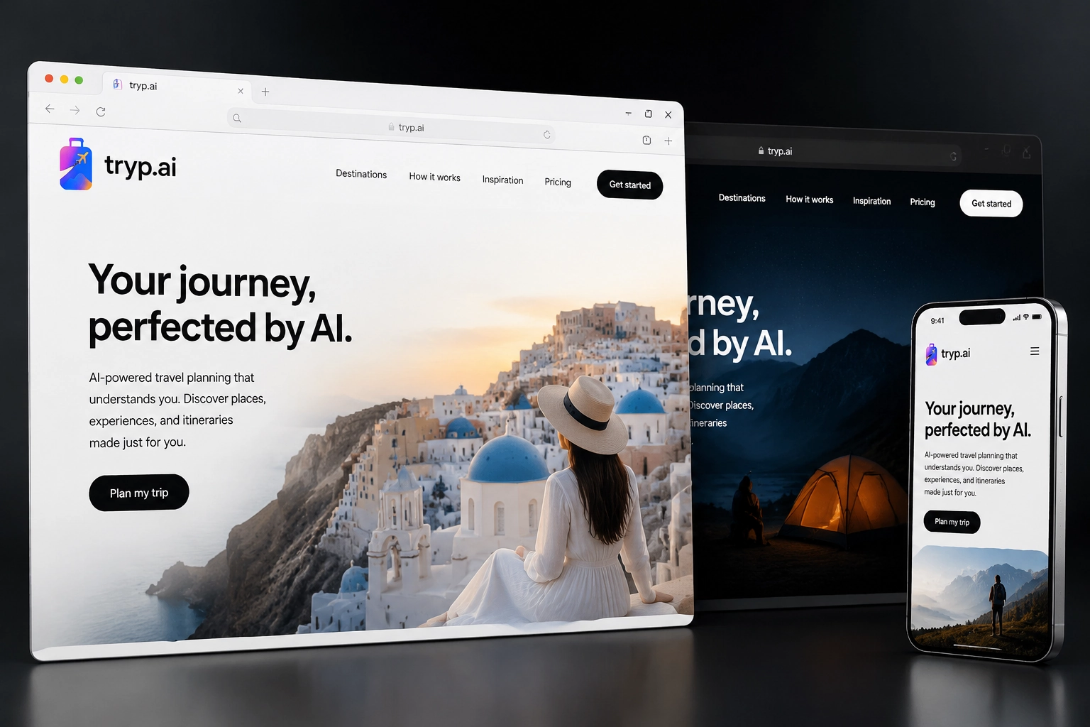 tryp.ai website concept preview