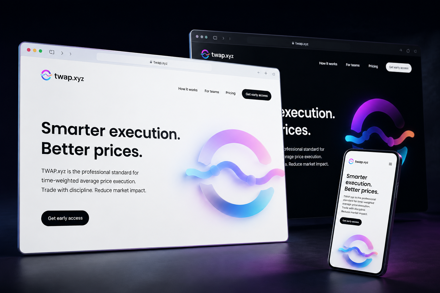 twap.xyz website concept preview