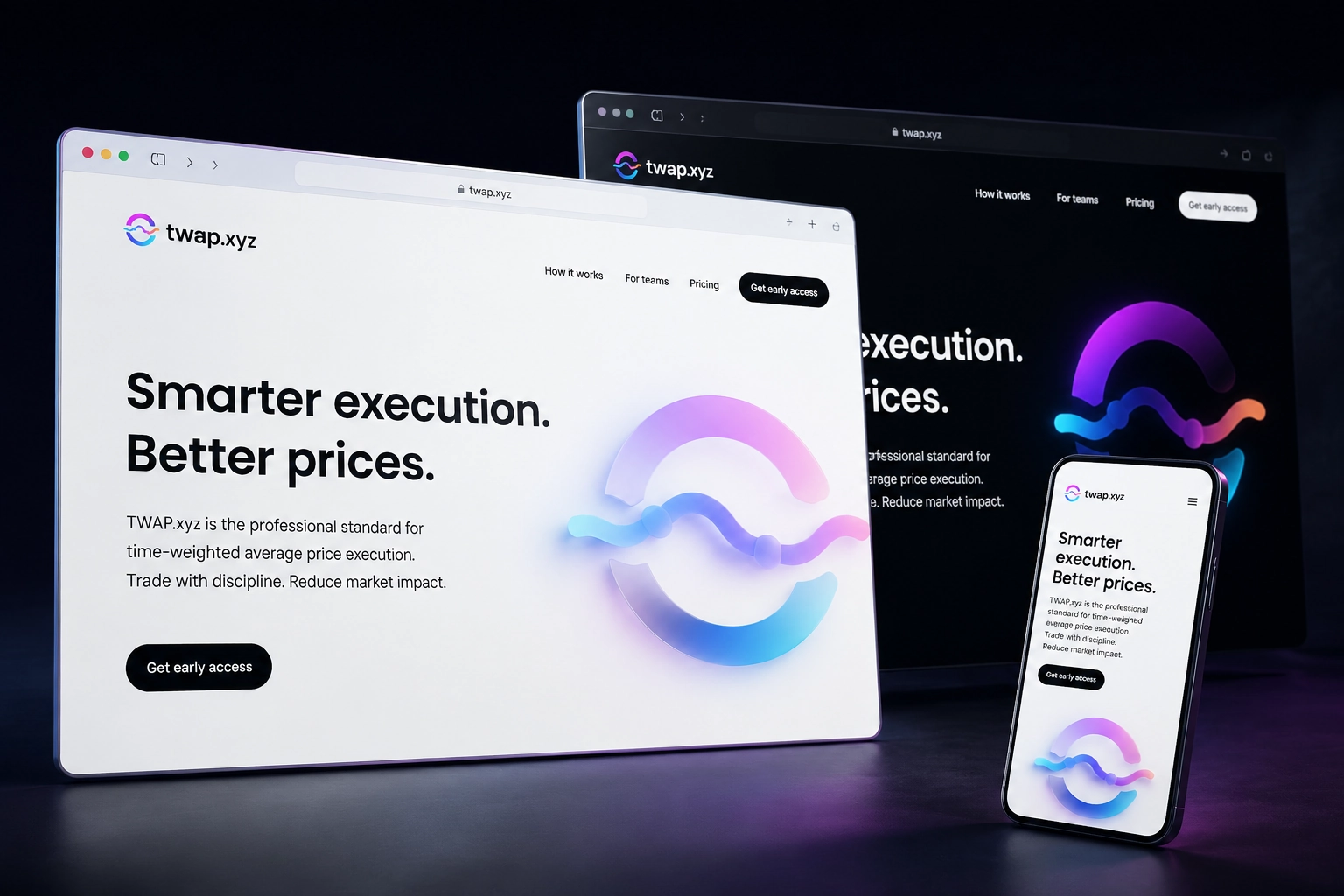 twap.xyz website concept preview