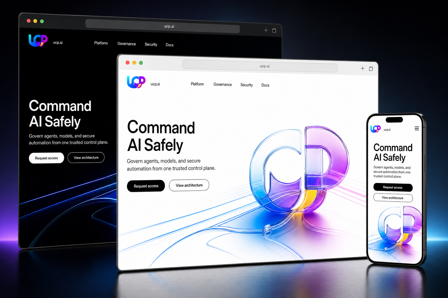 ucp.si website concept preview enlarged