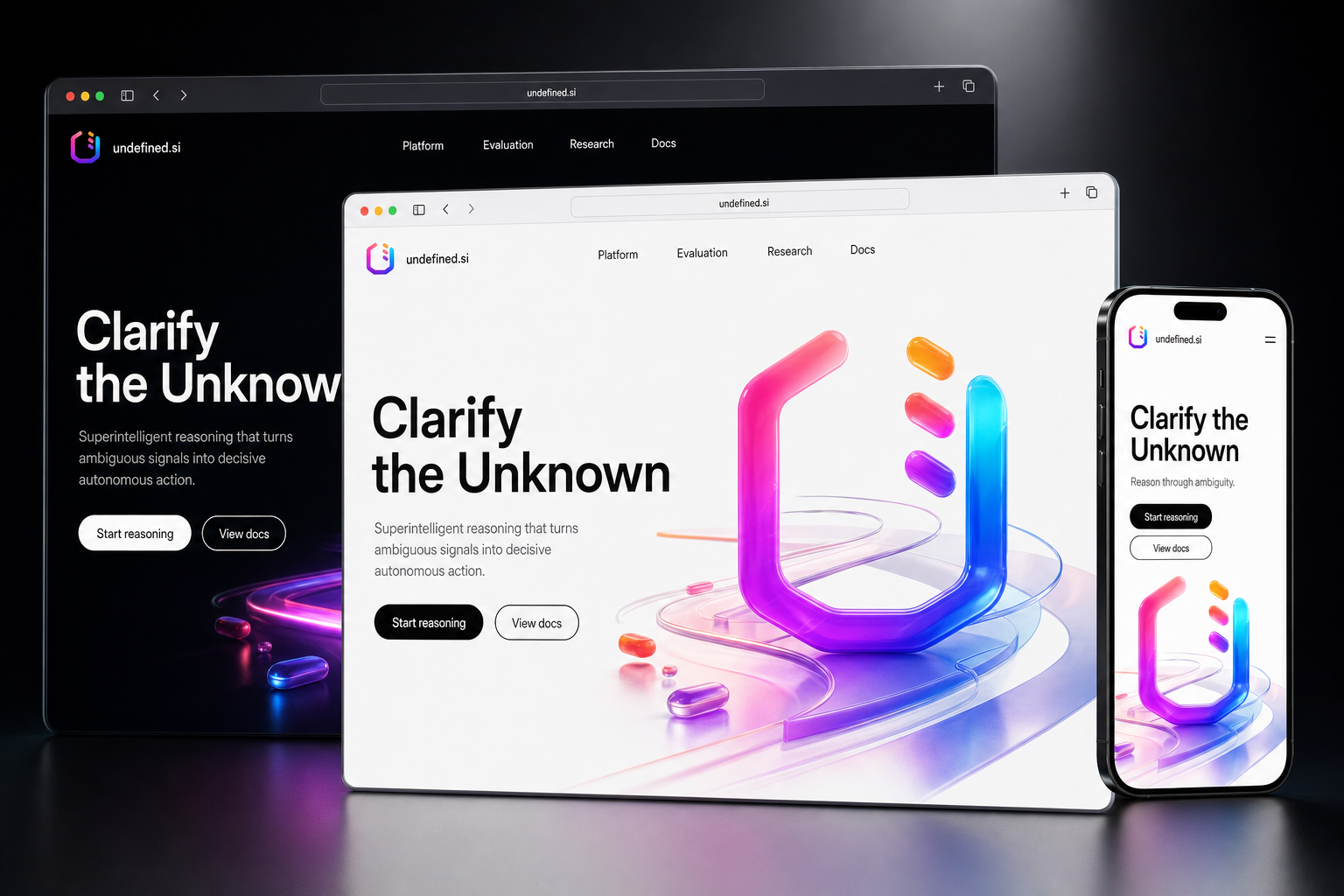 undefined.si website concept preview enlarged