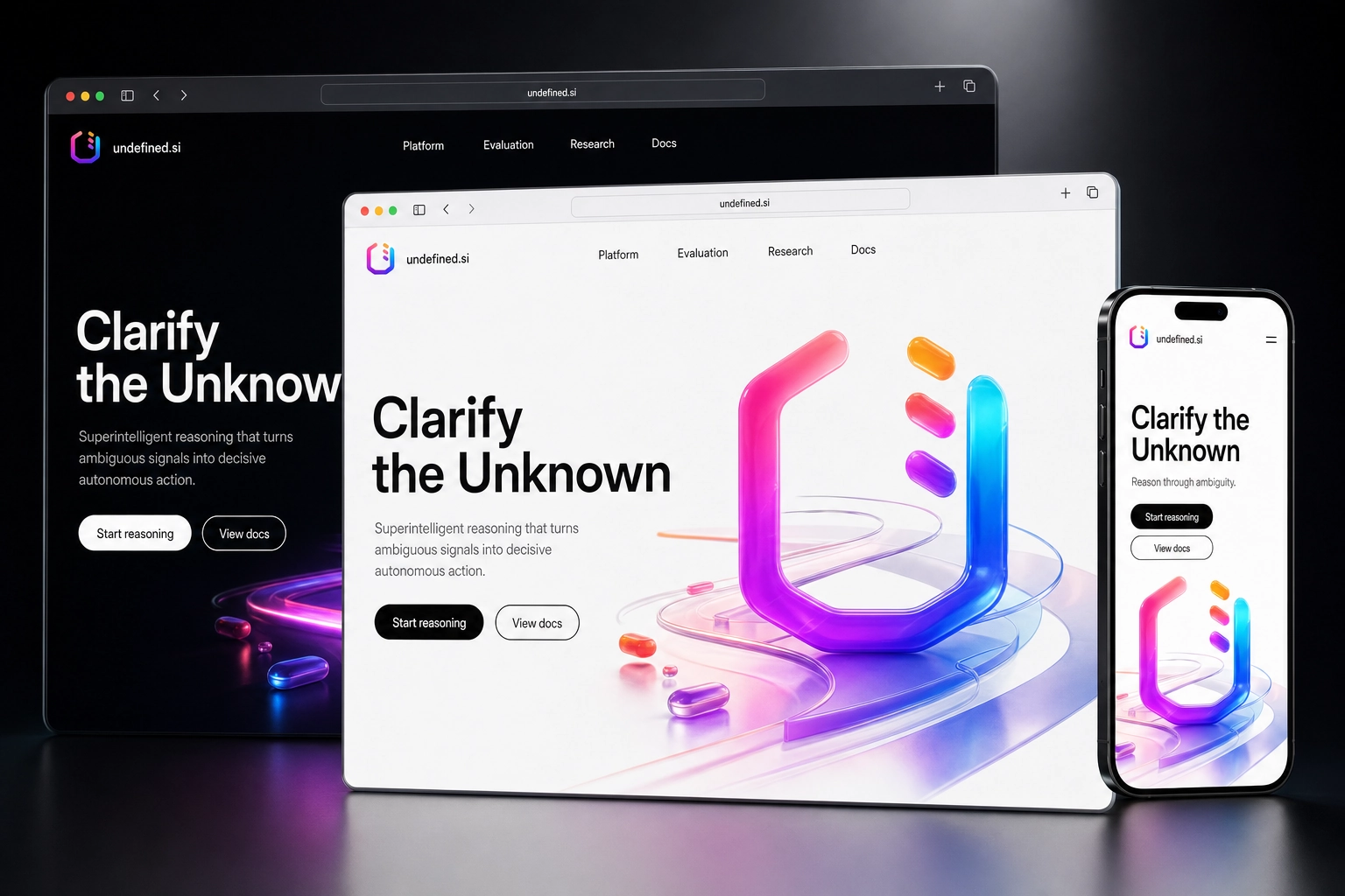 undefined.si website concept preview