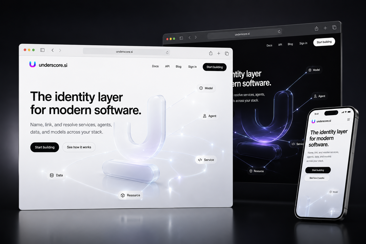 underscore.si website concept preview
