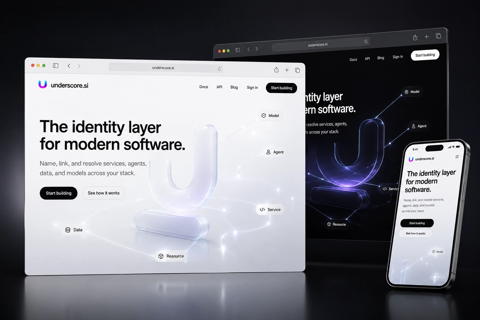 underscore.si website concept preview