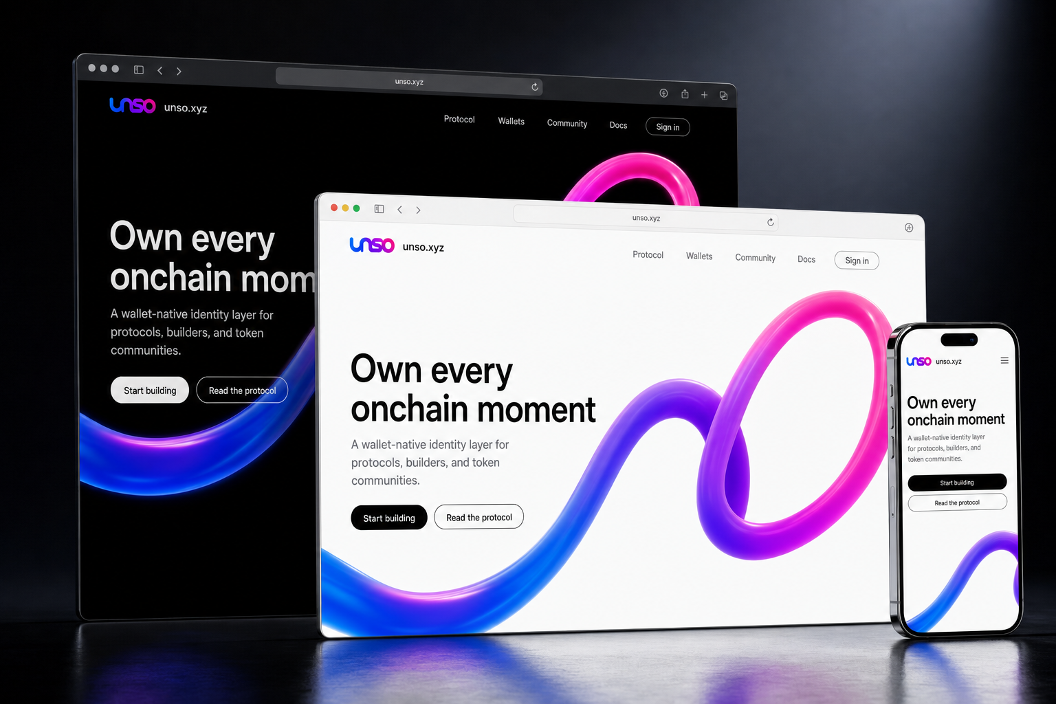 unso.xyz website concept preview enlarged