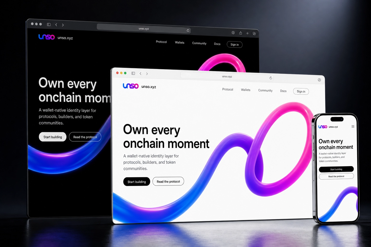 unso.xyz website concept preview