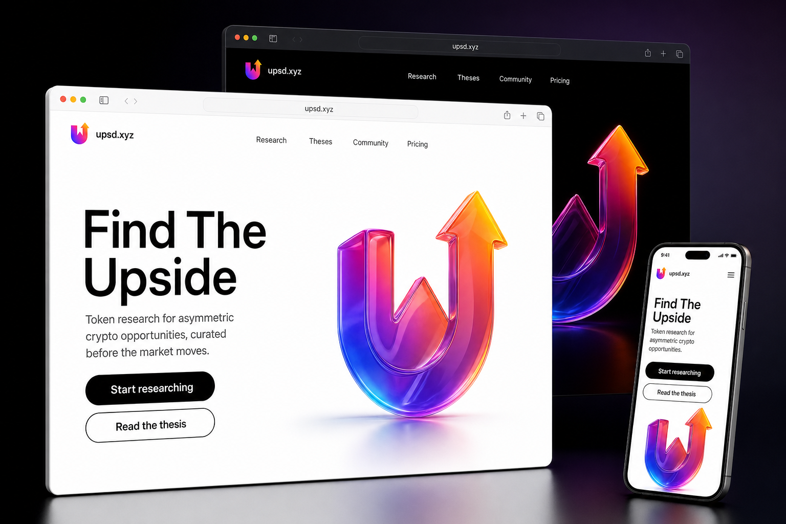 upsd.xyz website concept preview enlarged