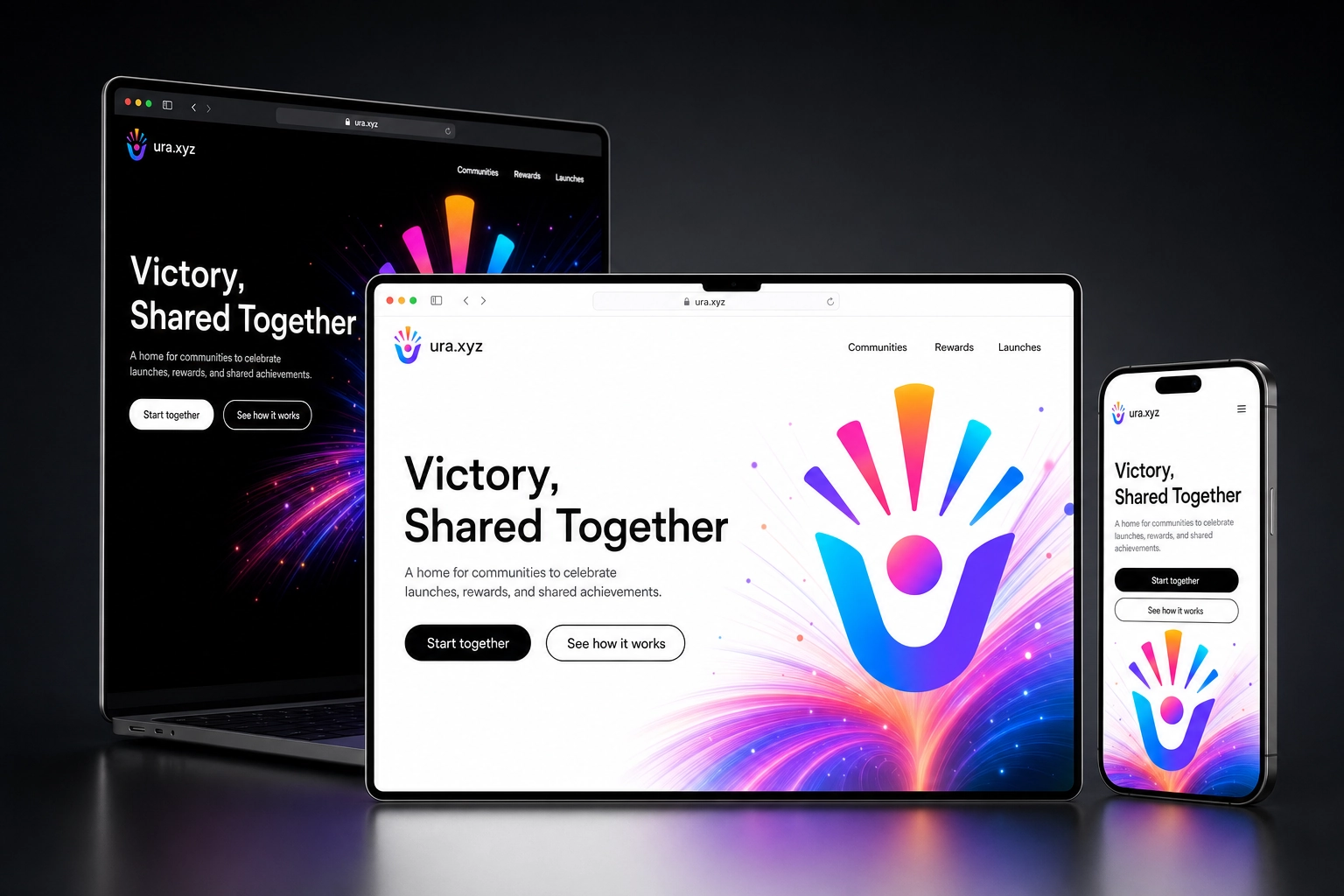 ura.xyz website concept preview