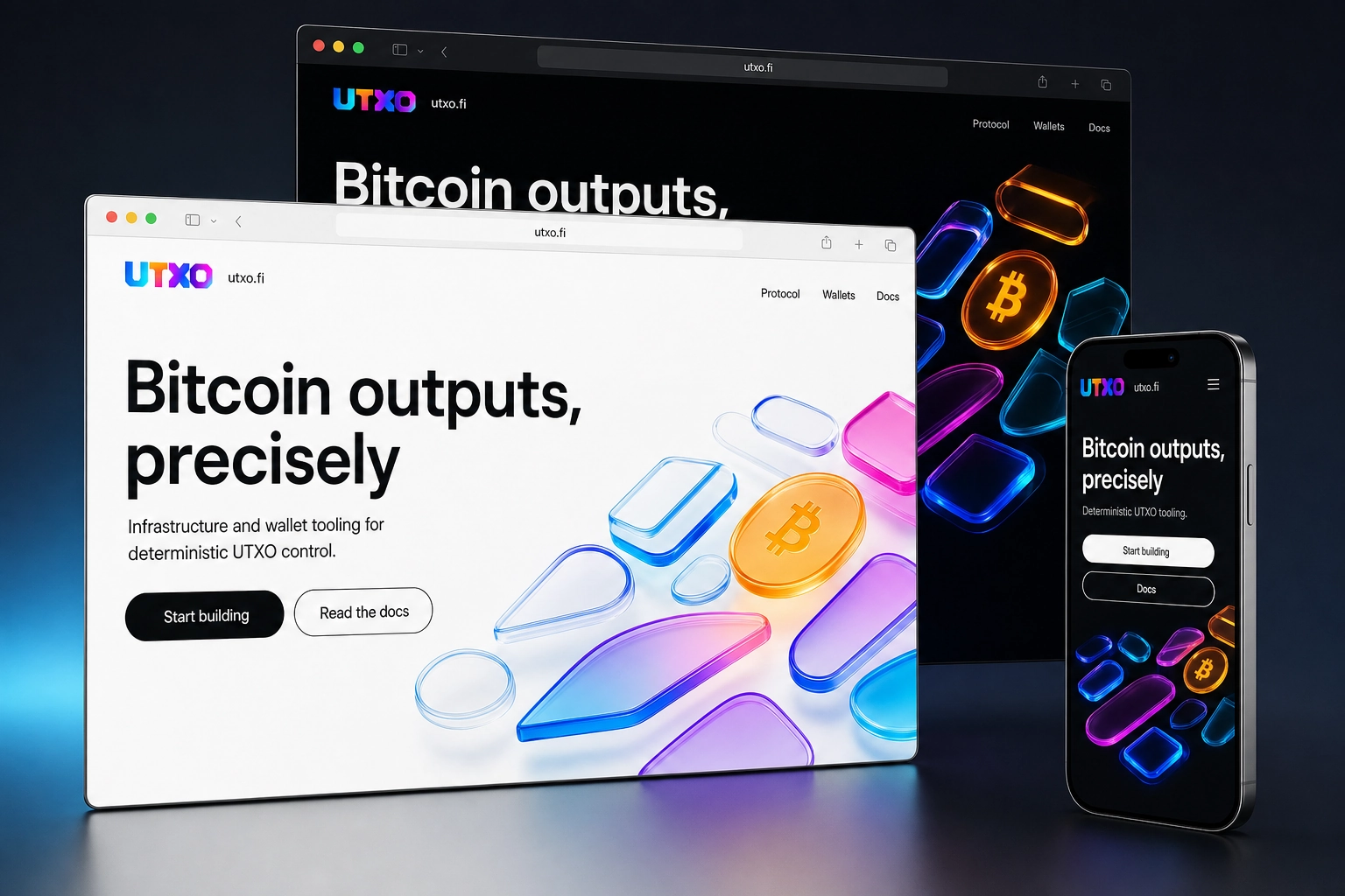 utxo.fi website concept preview