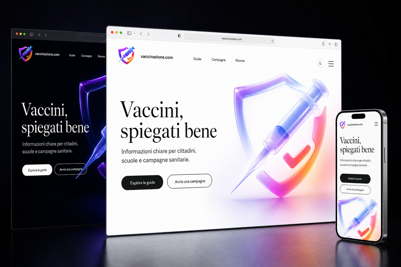 vaccinazione.com website concept preview