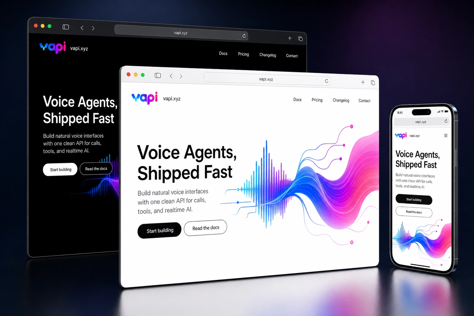 vapi.xyz website concept preview