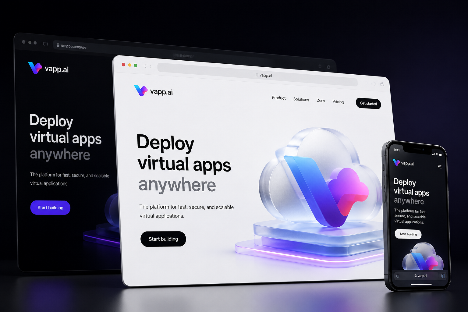 vapp.ai website concept preview