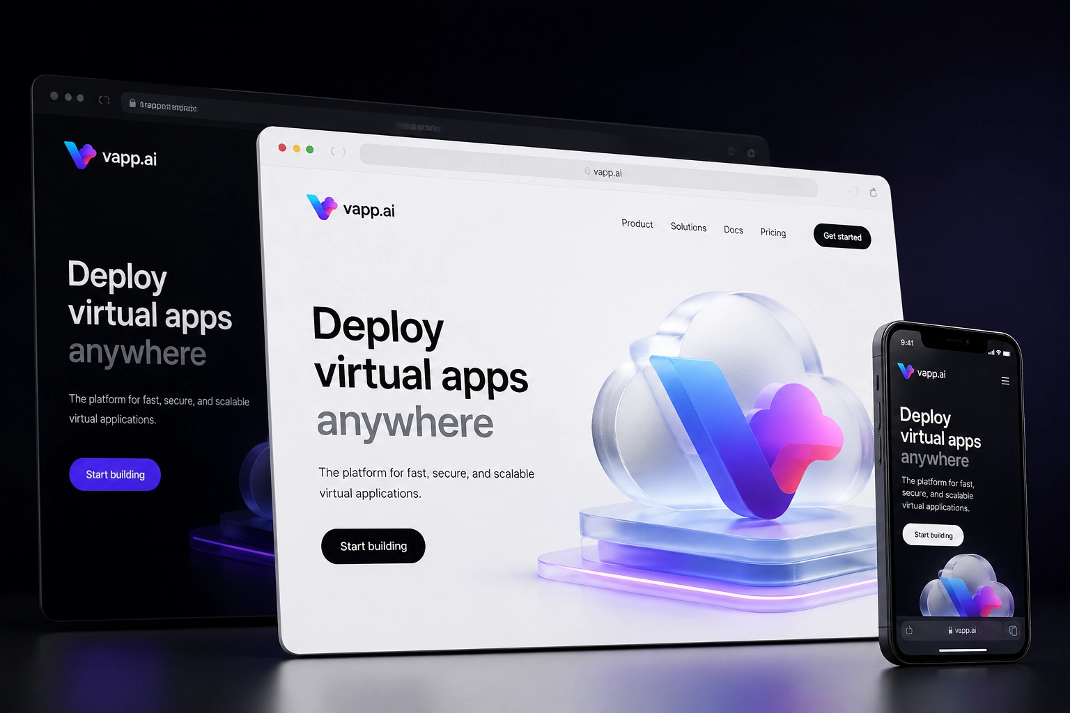 vapp.ai website concept preview