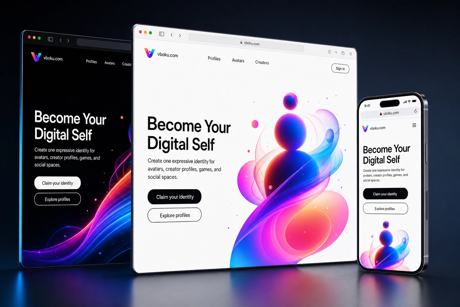 vboku.com website concept preview