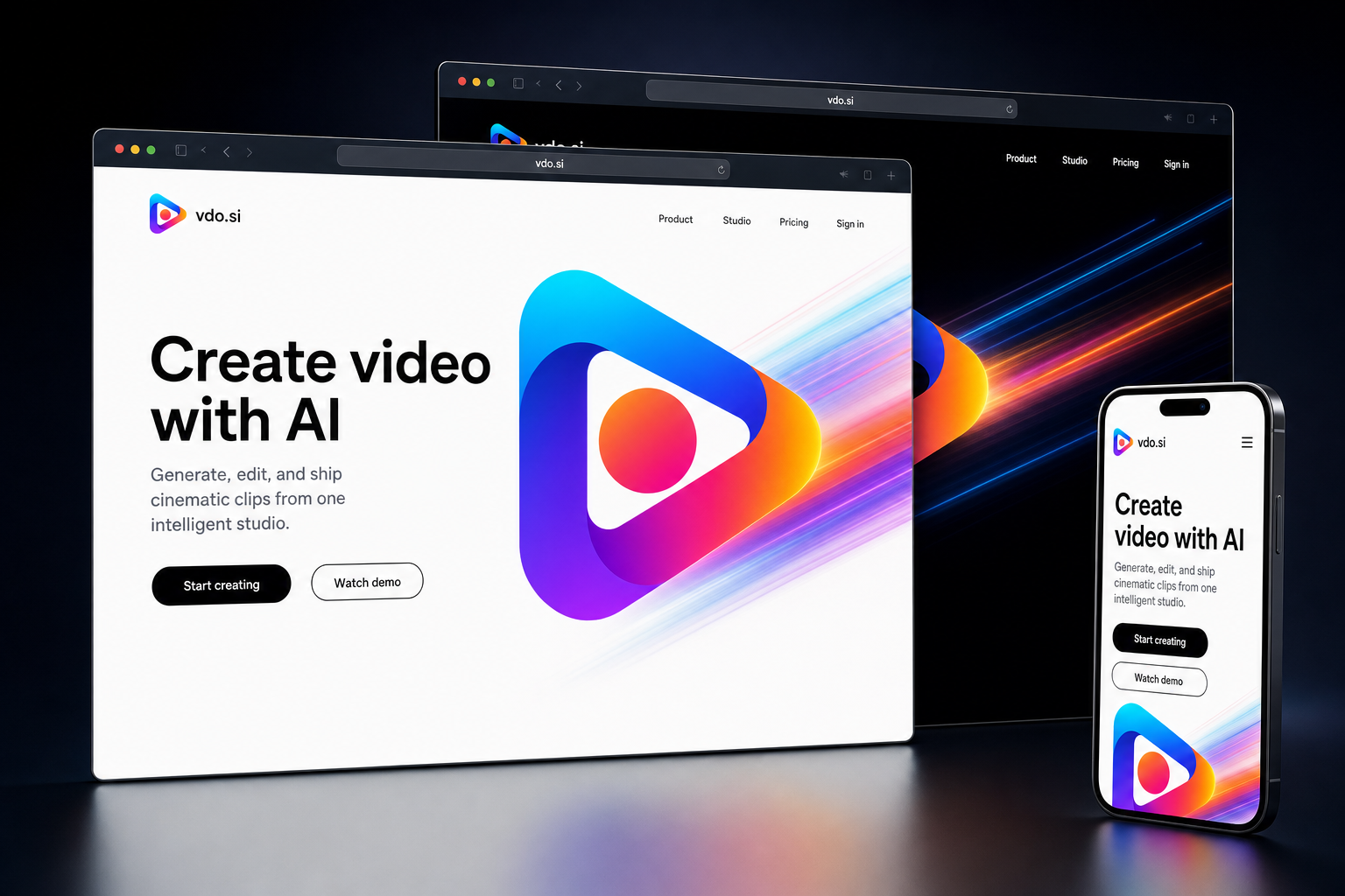 vdo.si website concept preview enlarged