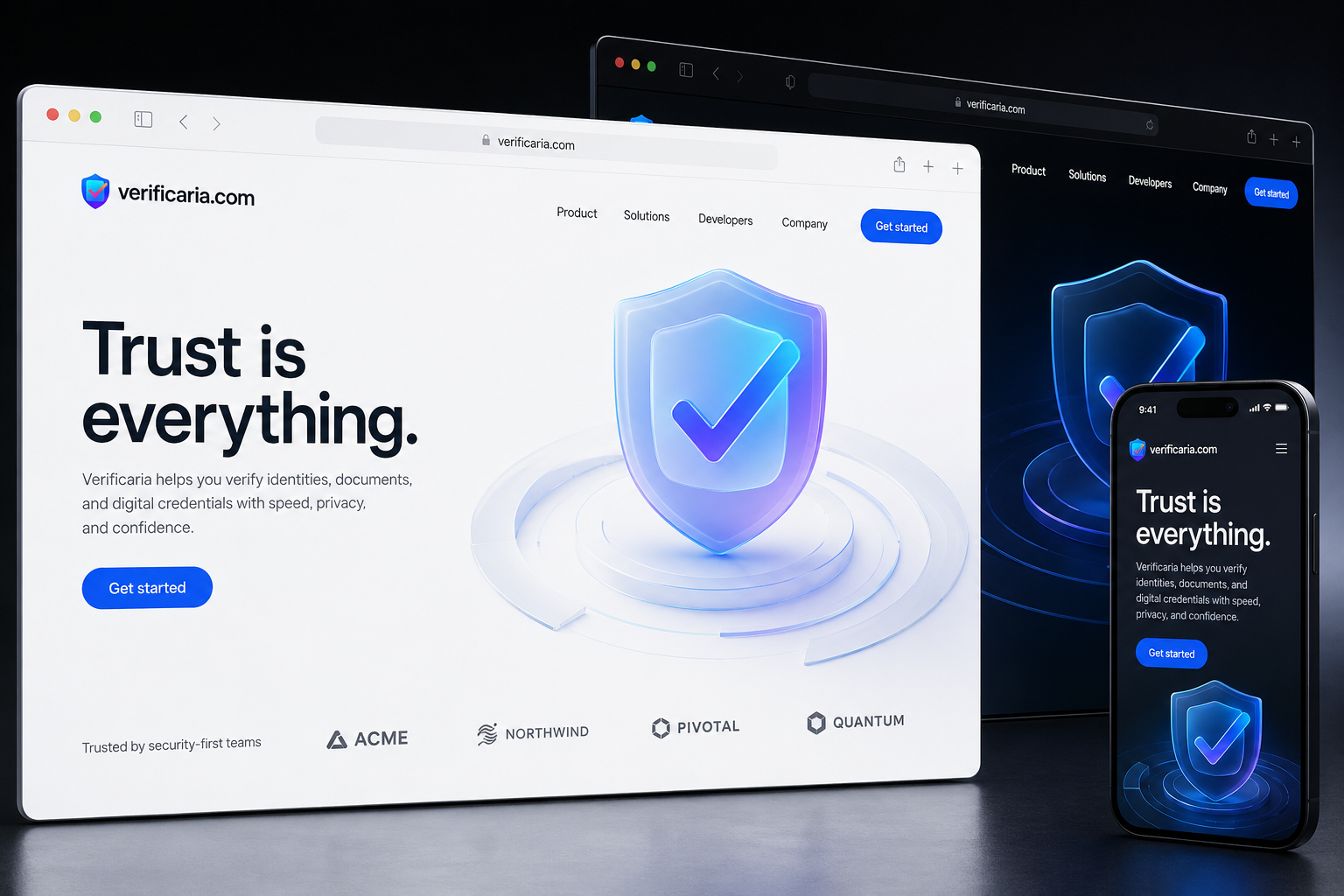 verificaria.com website concept preview