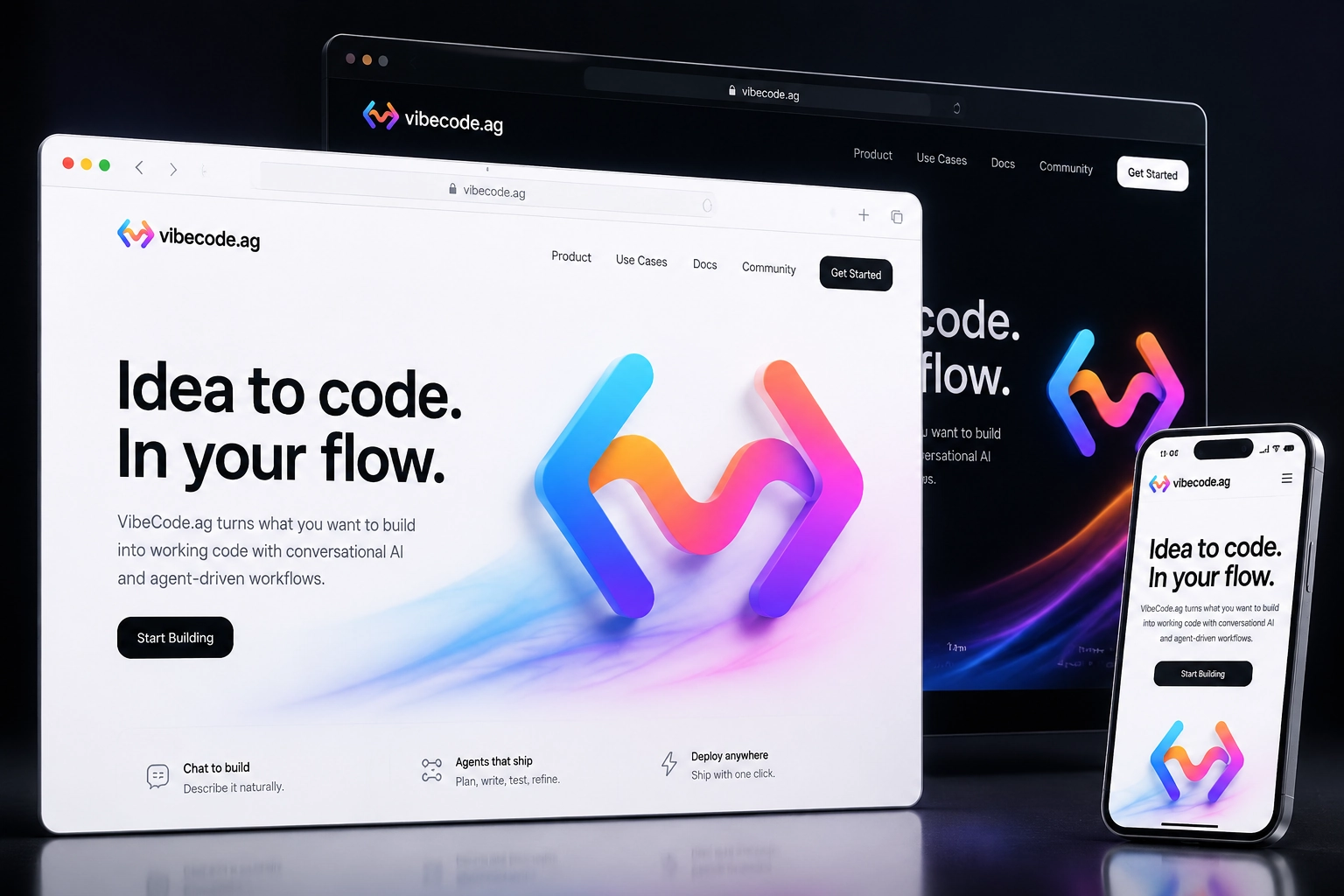 vibecode.ag website concept preview